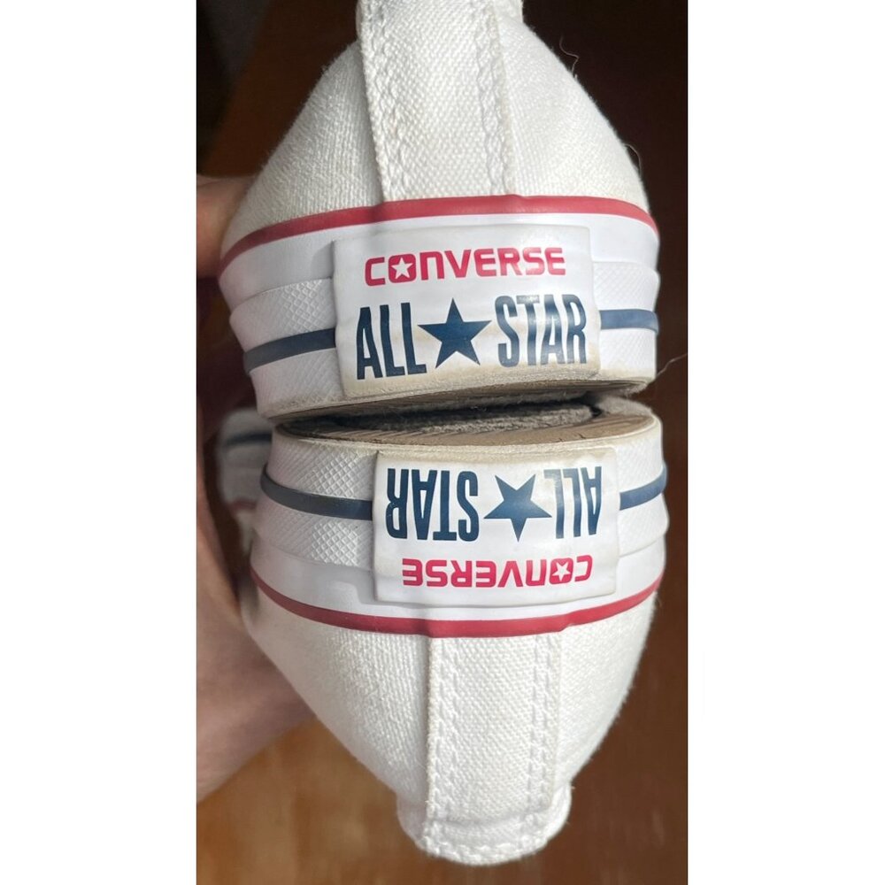 Converse All Star White Sneakers Chuck Casual Shoes Grunge Womens Unisex 5/7 - Picture 7 of 11